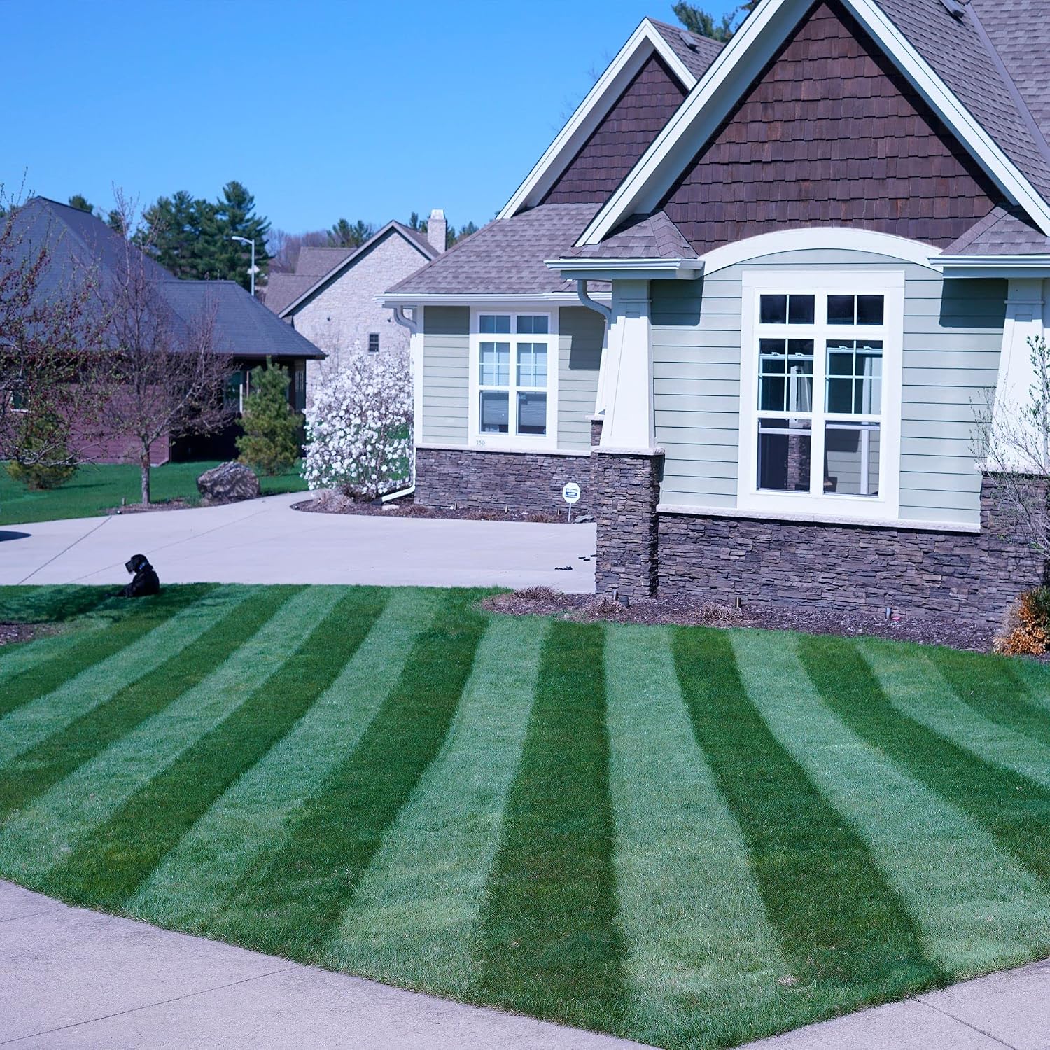 Generation 3-Lawn Striping System/Stripe Your Lawn Like A Ballpark/ONLY Works with ARIENS Razor, Craftsman (Battery ONLY), DEWALT, Echo, GREENWORKS, MAKITA, MKE Tool 21' Lawn Mowers