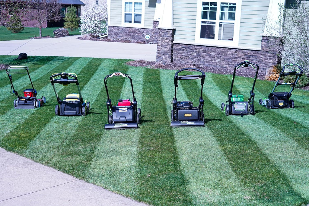 Lawn Striping System – UNIVERSAL FIT - Works with Most 20'-22' Gas & Battery Residential Walk-Behind Mowers (Mounting Brackets for over 40 Major Brands Included in Box – See List Below)