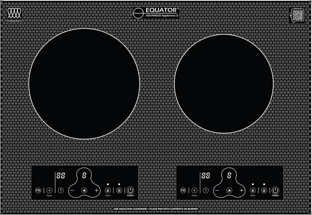 Equator 20' Built-In/Freestanding 2 Burner HORIZONTAL Induction Cooktop 110V