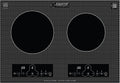 Equator 20' Built-In/Freestanding 2 Burner HORIZONTAL Induction Cooktop 110V
