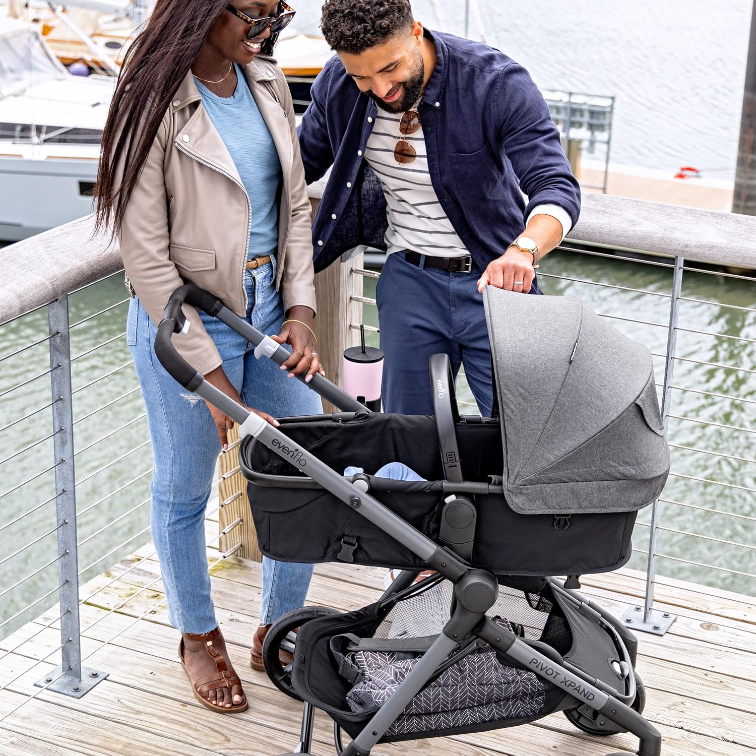 Evenflo Pivot Xpand Second Seat (Ayrshire Black)