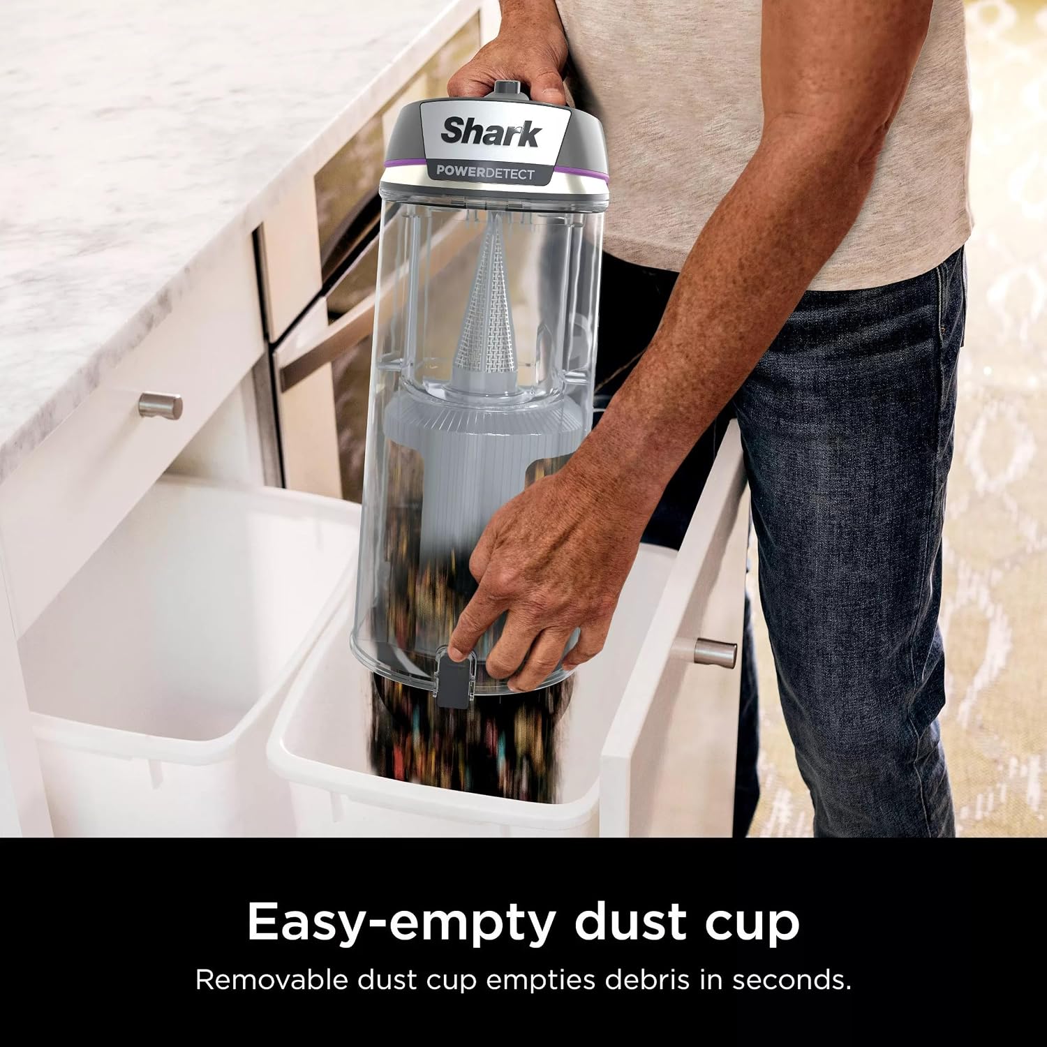 Shark AZ3901 POWERDETECT Upright Vacuum Cleaner with DuoClean Technology, Odor Neutralizer Technology, Powered Lift-Away, Self Cleaning Brushroll, Anti-Allergen Complete Seal (Renewed)