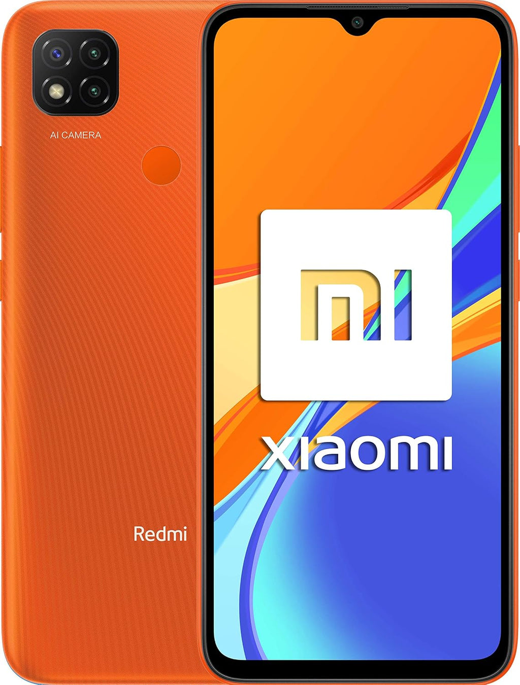 Xiaomi Redmi 9C - Smartphone 6.53 ', 3 GB + 64 GB, Dual Sim, Android 10.0, Arancione (Sunrise Orange)
