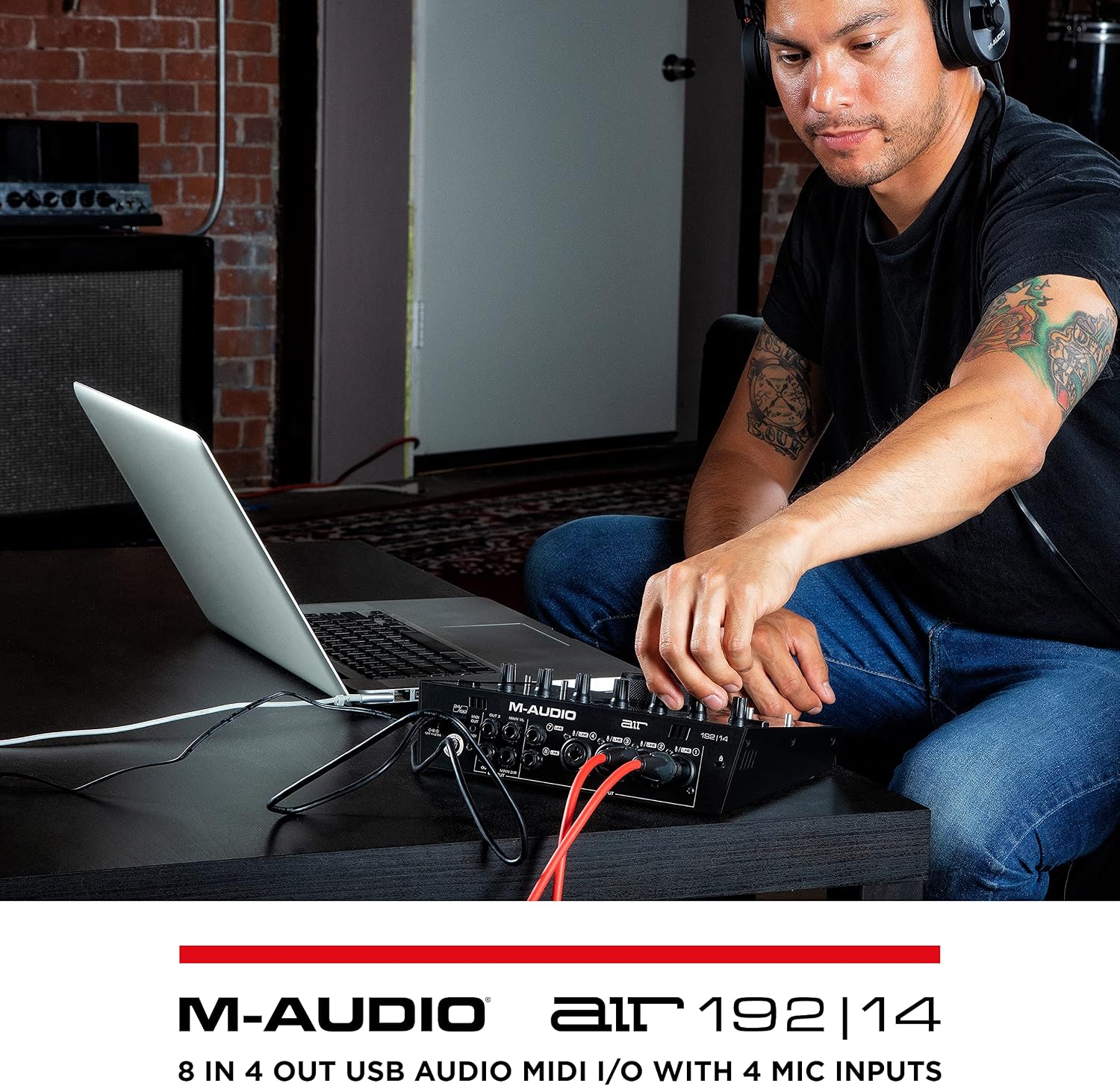 M-AUDIO AIR 192x14 USB-C Audio Interface for Studio Recording with 8 In and 4 Out, MIDI Connectivity, and Software from MPC Beats and Ableton Live Lite