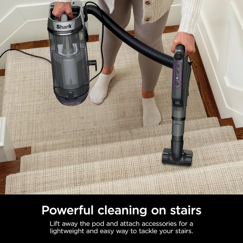Shark AZ3901 POWERDETECT Upright Vacuum Cleaner with DuoClean Technology, Odor Neutralizer Technology, Powered Lift-Away, Self Cleaning Brushroll, Anti-Allergen Complete Seal (Renewed)