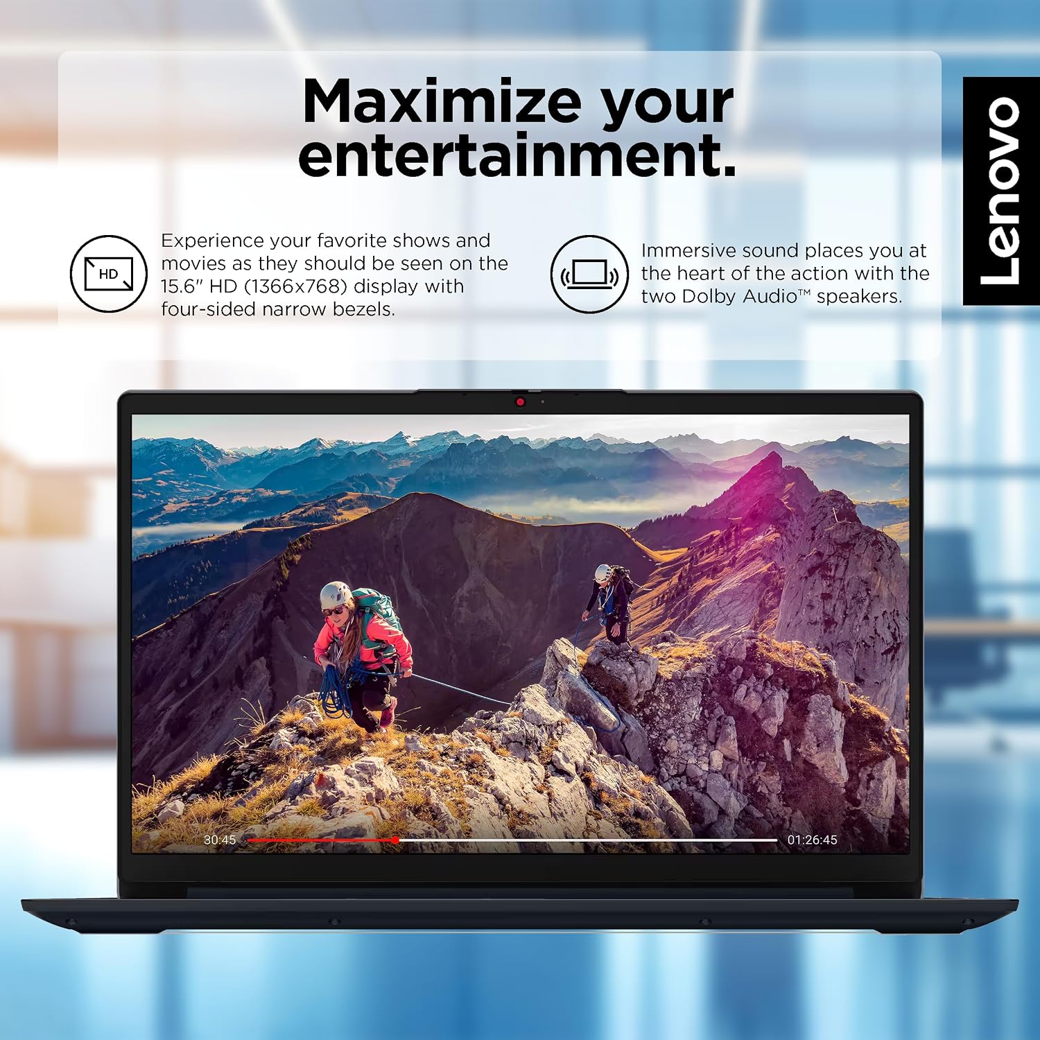 Lenovo IdeaPad Laptop 2025 Business Computer, 15.6' FHD Touchscreen, 16GB RAM, 1TB Storage (512GB SSD +500GB Ext), 10-Core Intel Core i5, Long Battery, HubxcelAccessory Win 11 Pro Lifetime Office 2024