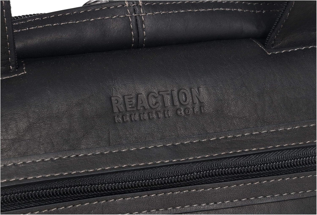 Kenneth Cole REACTION 'Out of the Bag' Manhattan Colombian Leather 15.6' Laptop Briefcase Travel Business Case Bag