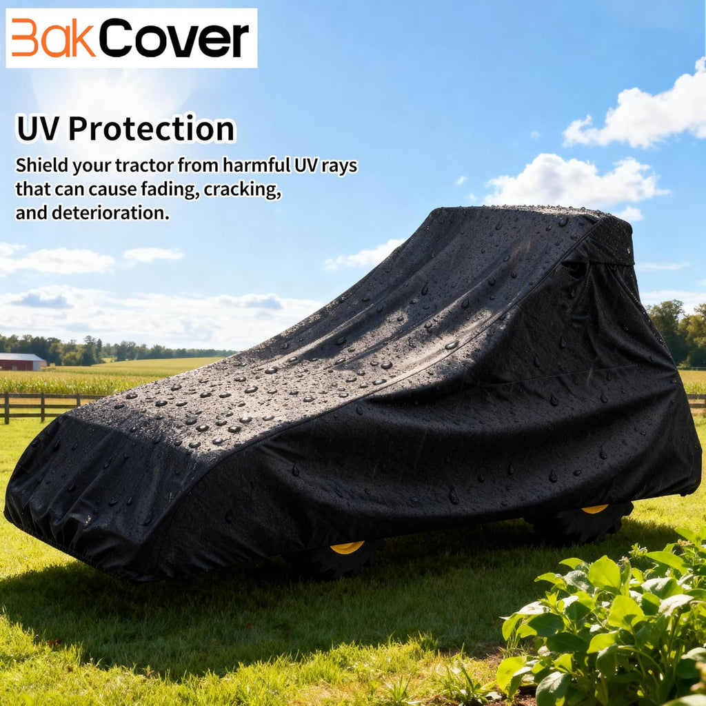 Tractor Cover, Utility Tractor Covers Waterproof Heavy Duty, Compatible with John Deere, Kubota, Mahindra, 600D Waterproof UV Protection Dustproof (189 L x 76 W x 86 H in)