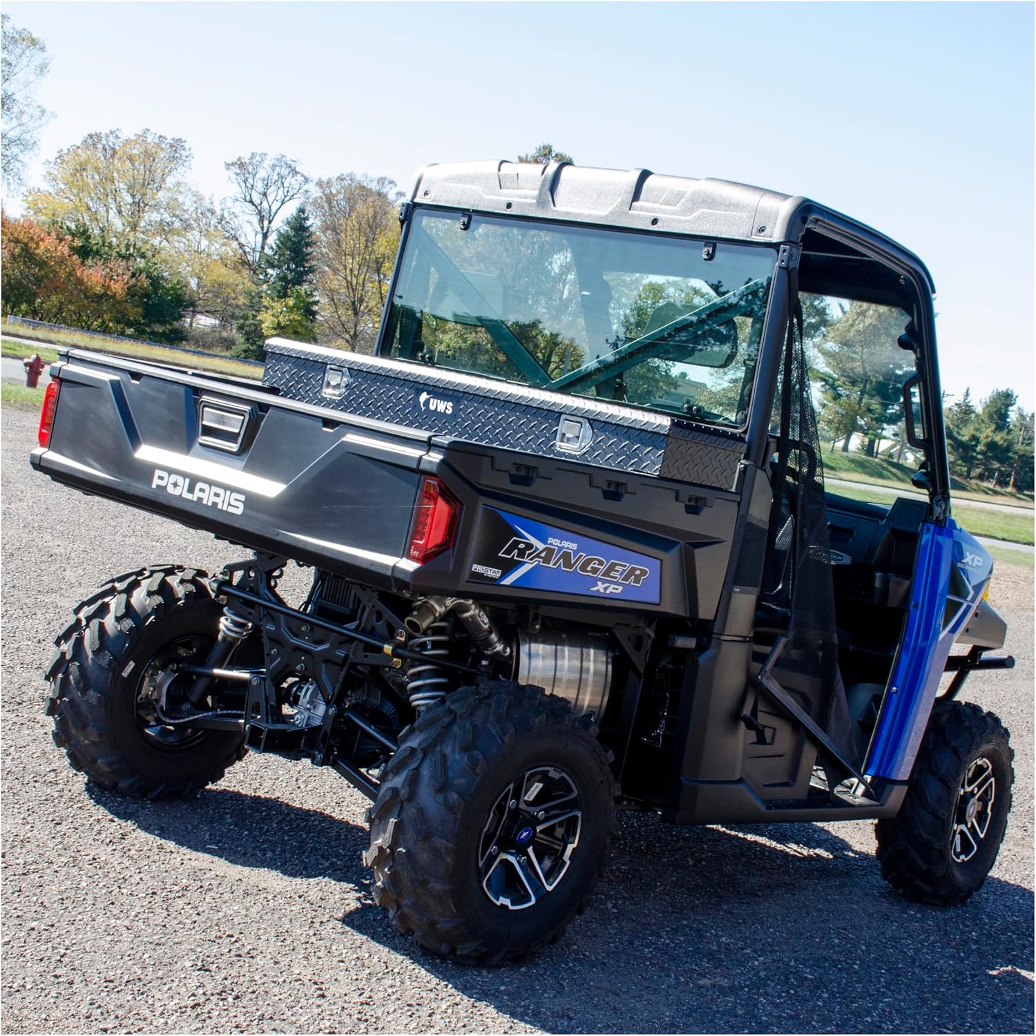UWS EC10893 59-Inch Matte Black Heavy-Wall Aluminum UTV Tool Box, RigidCore Lid