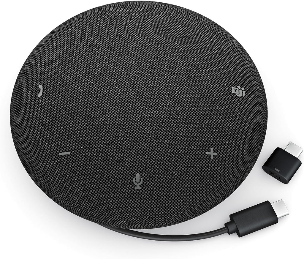 Dell Pro Plus Wireless Speakerphone - SL525 - USB-C, Zoom/Microsoft Teams Certified, Wired/Wireless, Bluetooth 5.3, Omni-Directional, AI-Based Noise Cancellation