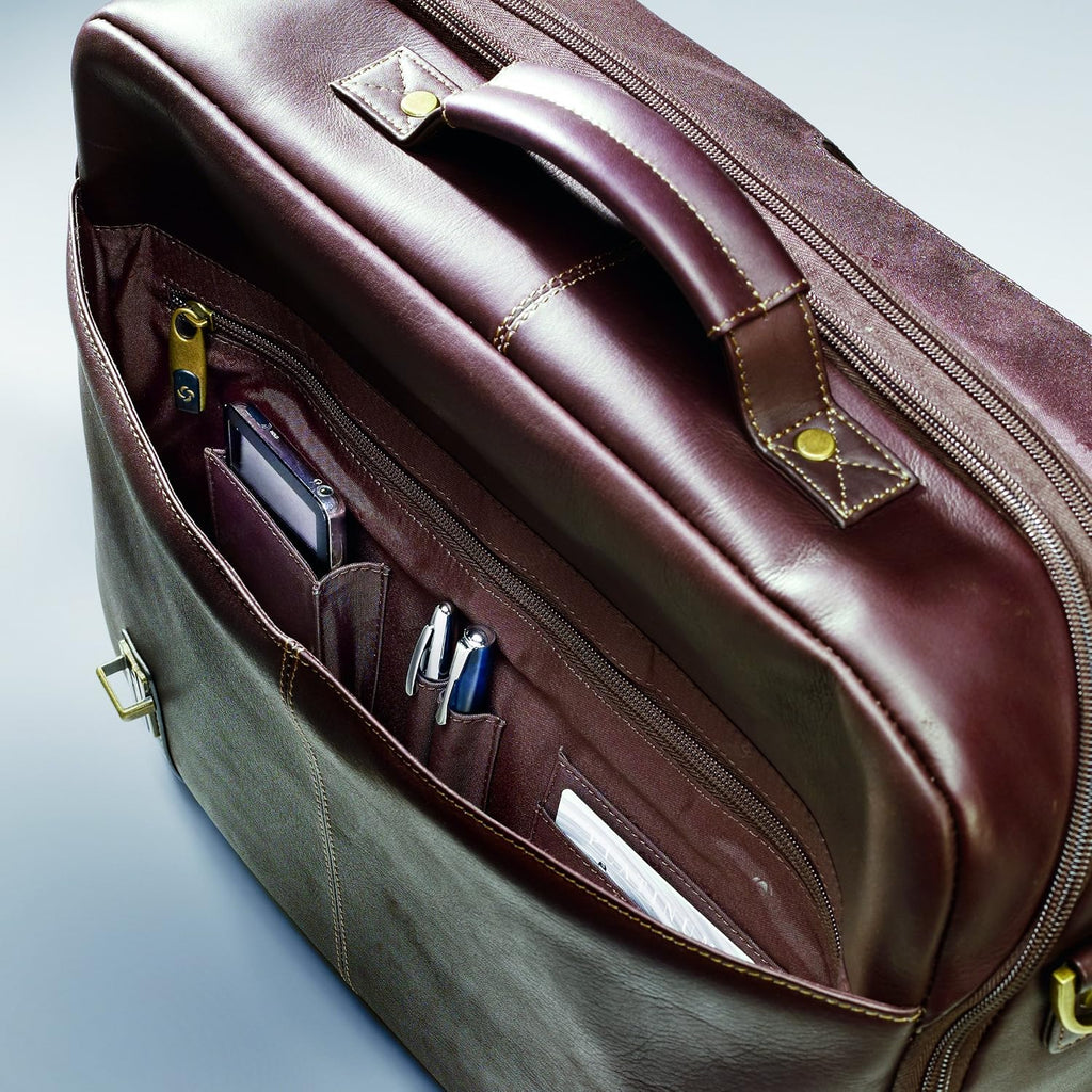 Samsonite Unisex - Adult Columbian Leather Flapover Case
