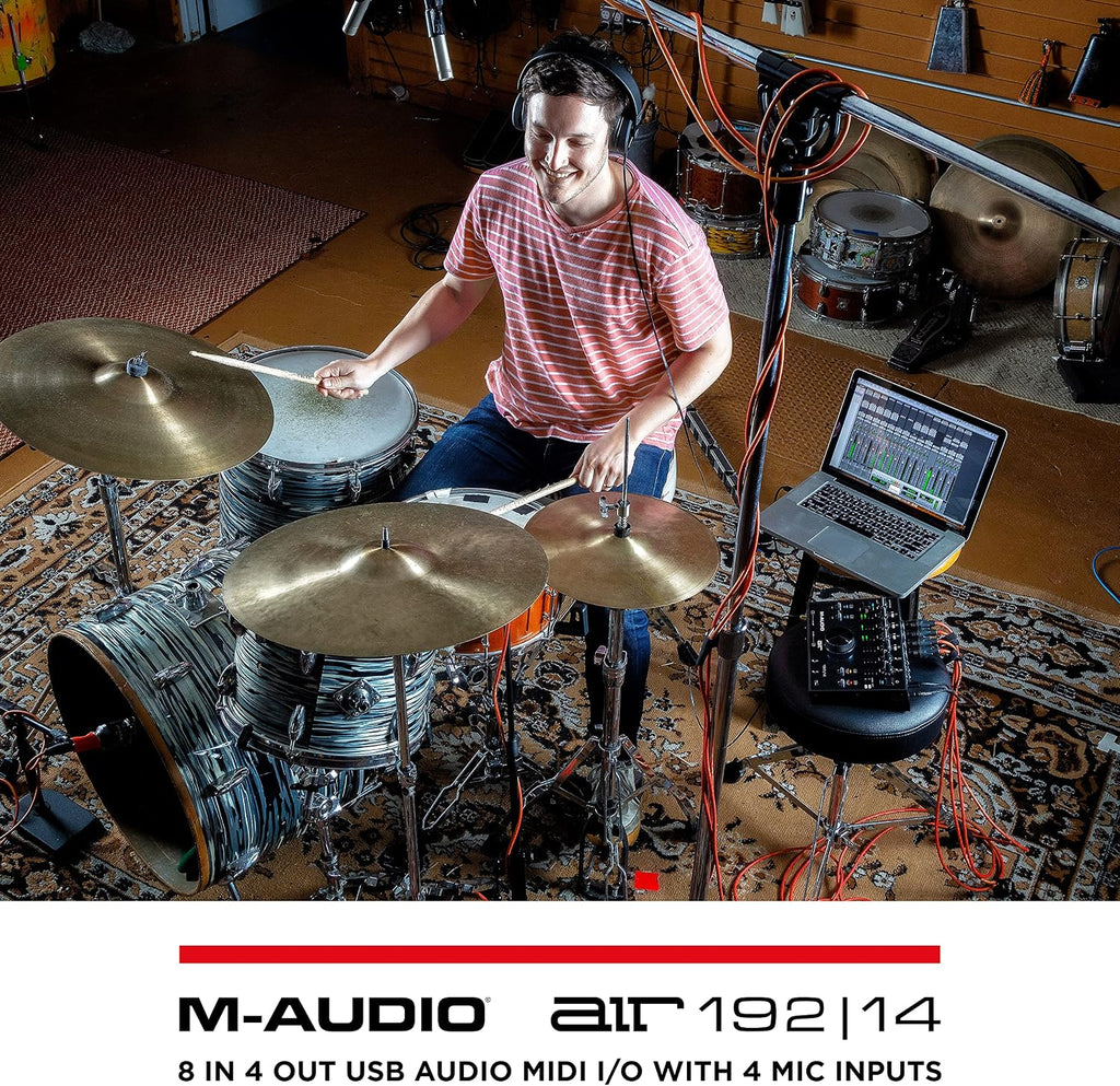 M-AUDIO AIR 192x14 USB-C Audio Interface for Studio Recording with 8 In and 4 Out, MIDI Connectivity, and Software from MPC Beats and Ableton Live Lite