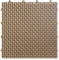 Big Floors DuraGrid Deck Tiles, Interlocking Outdoor Tiles for Patio, Self-Draining, UV-Resistant, Water-Resistant Modular Flooring, Easy Install, 40 Pack, Beige